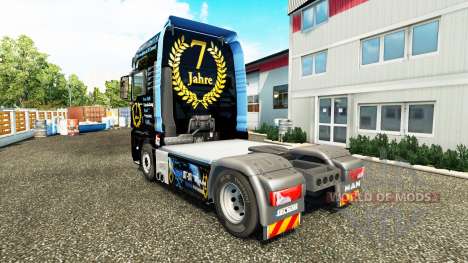 Skin DJ Charty on tractor MAN for Euro Truck Simulator 2