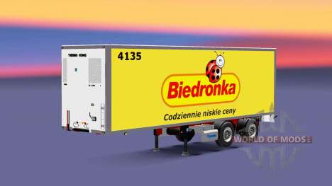 Semitrailer refrigerator Krone Biedronka for Euro Truck Simulator 2