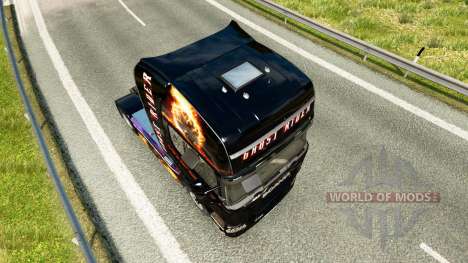 Ghost Rider skin for Scania truck for Euro Truck Simulator 2