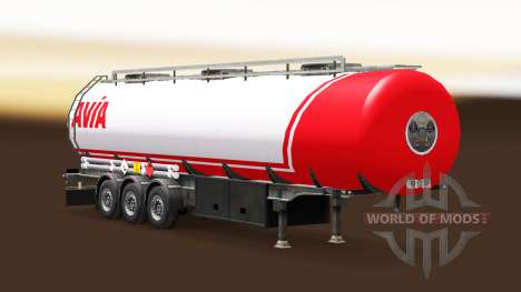 Skin Avia on fuel semi-trailer for Euro Truck Simulator 2