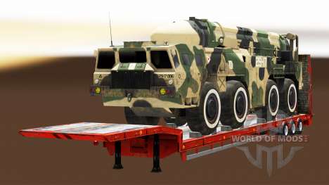 Semi carrying military equipment v1.5.1 for Euro Truck Simulator 2