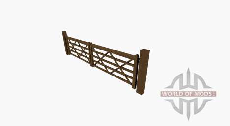 Wooden gate for Farming Simulator 2017