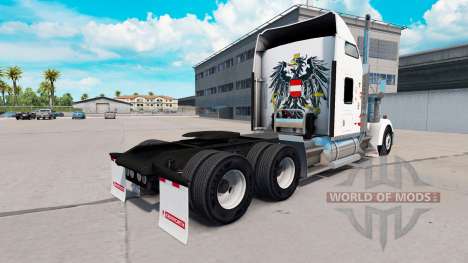 Skin Austria in truck Kenworth W900 for American Truck Simulator