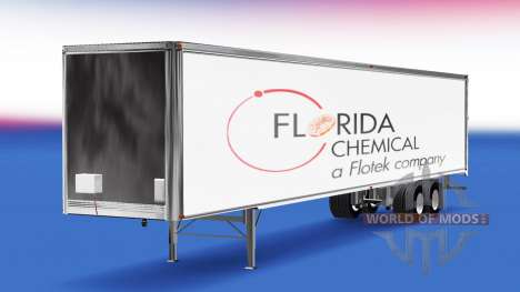 Florida Chemical skin on the trailer for American Truck Simulator