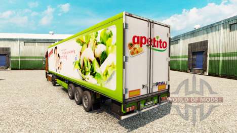 Skin Apetito for semi-refrigerated for Euro Truck Simulator 2
