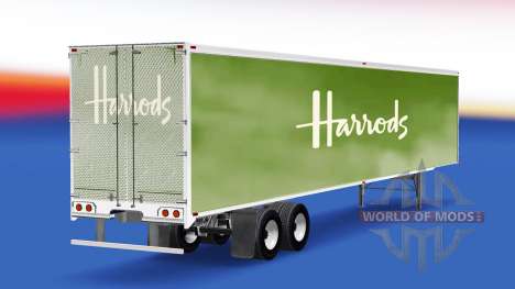 Skin Harrods on the trailer for American Truck Simulator