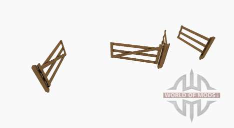 Wooden gate and fence for Farming Simulator 2017