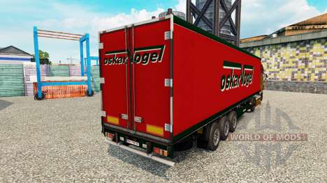 Skin Oskar Vogel on the semitrailer-the refriger for Euro Truck Simulator 2