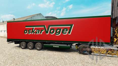 Skin Oskar Vogel on the semitrailer-the refriger for Euro Truck Simulator 2