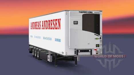Semi-trailer refrigerator Chereau Andreas Andres for Euro Truck Simulator 2
