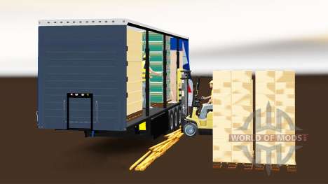 Curtain semi-trailer Schmitz Cargobull BGL for Euro Truck Simulator 2