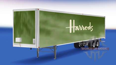 Skin Harrods on the trailer for American Truck Simulator