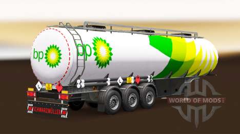 Skin BP fuel semi-trailer for Euro Truck Simulator 2