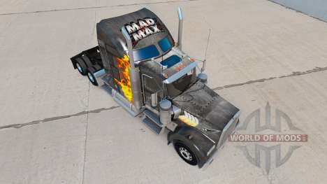 Skin Mad Max on the truck Kenworth W900 for American Truck Simulator