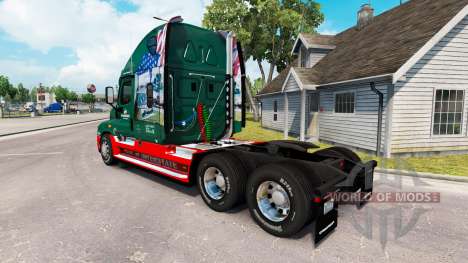 Скин INTERSTATE 80 Year на Freightliner Cascadia for American Truck Simulator