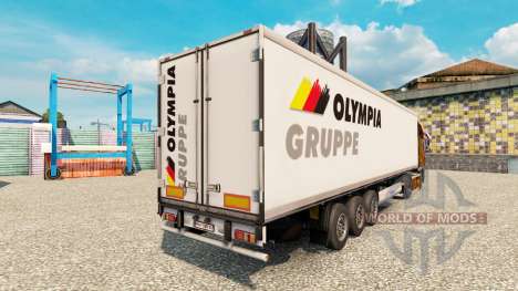 The skin Olympia Gruppe for semi-refrigerated for Euro Truck Simulator 2