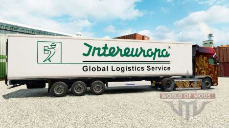 Skin Intereuropa on the semitrailer-the refriger for Euro Truck Simulator 2