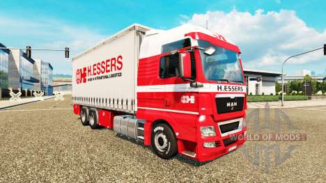 H. Essers skin for MAN TGX truck tractor Tandem for Euro Truck Simulator 2