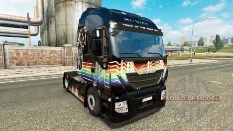 Rainbow Dash skin for Iveco tractor unit for Euro Truck Simulator 2