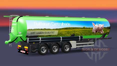 The semitrailer-tank Raiffeisen Centralheide for Euro Truck Simulator 2