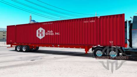 Semitrailer container Hub Group Inc for American Truck Simulator