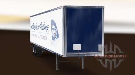 Skin Alaska Airlines on the trailer for American Truck Simulator