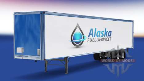 Skin Alaska Fuel Services on the trailer for American Truck Simulator
