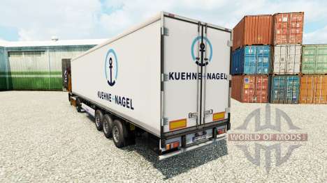 Skin Kuehne & Nagel for semi-refrigerated for Euro Truck Simulator 2
