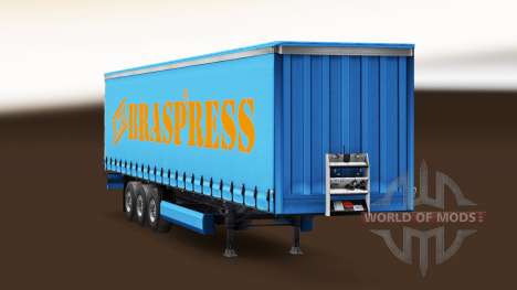 Braspress Transportes skin for trailer curtain for Euro Truck Simulator 2