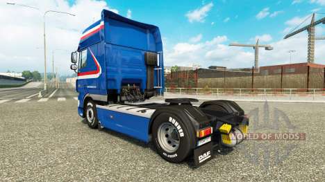 The H. Z. Transport skin for DAF truck for Euro Truck Simulator 2