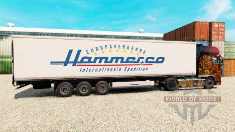 Skin Hammer for semi-refrigerated for Euro Truck Simulator 2