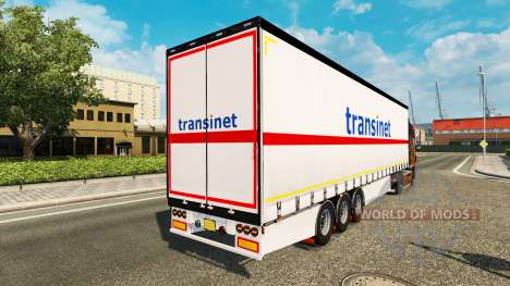 Curtain semitrailer Krone TransiNet for Euro Truck Simulator 2