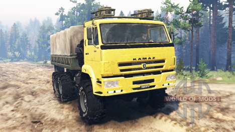 KamAZ-65222 for Spin Tires
