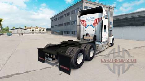 Скин United States Postal на Kenworth W900 for American Truck Simulator