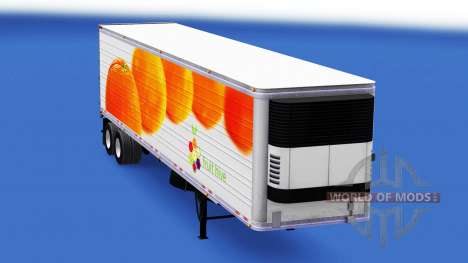 Skin Oranges on the trailer for American Truck Simulator