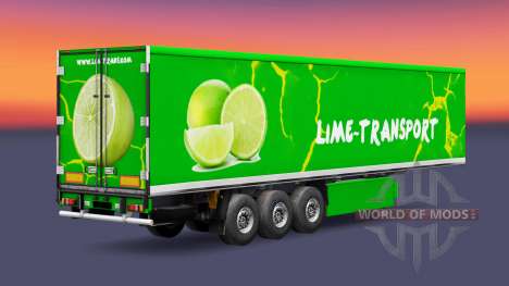 Skin Grun Lime on semi for Euro Truck Simulator 2