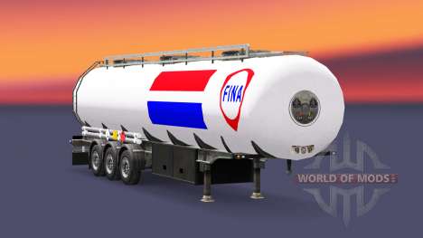 Skin Fina fuel semi-trailer for Euro Truck Simulator 2