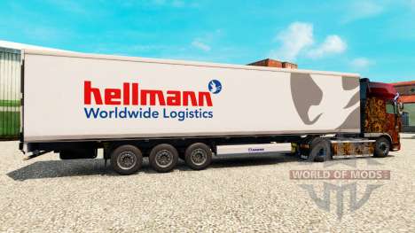 Skin Hellman on the semitrailer-the refrigerator for Euro Truck Simulator 2