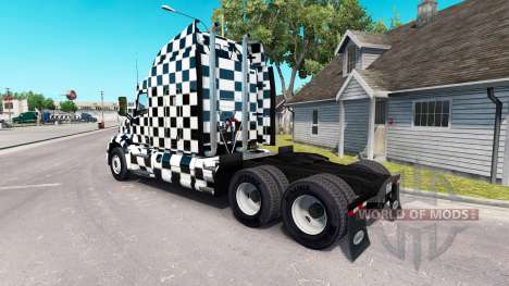 The Checkered skin for the truck Peterbilt for American Truck Simulator