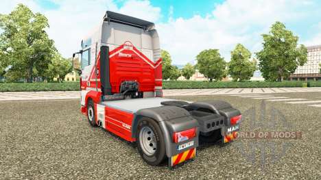 Skin on TruckSim tractor MAN for Euro Truck Simulator 2