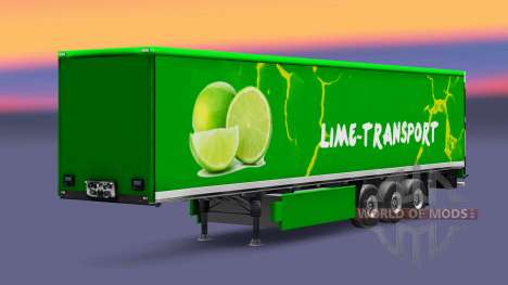 Skin Grun Lime on semi for Euro Truck Simulator 2