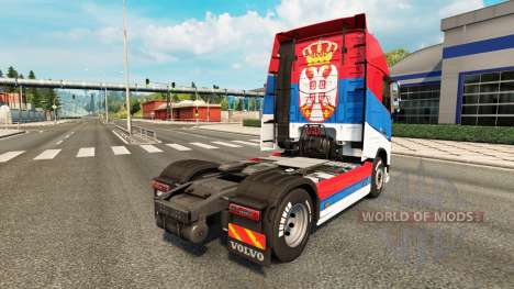 Serbia skin for Volvo truck for Euro Truck Simulator 2
