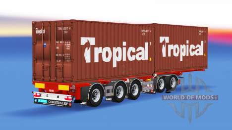 Container semi-trailer D-tec for American Truck Simulator