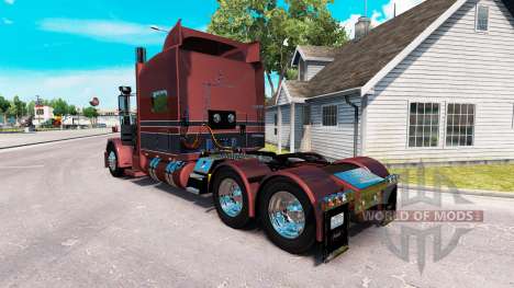 Metallic skin for the truck Peterbilt 389 for American Truck Simulator