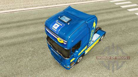 Skin La Poste for tractor Scania for Euro Truck Simulator 2