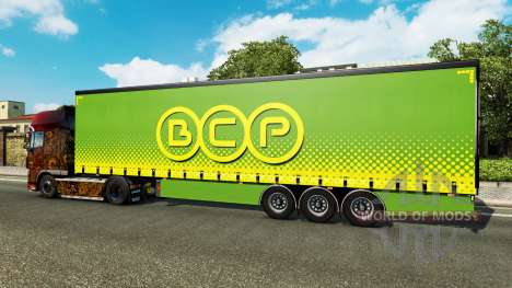 Curtain semitrailer Krone BCP for Euro Truck Simulator 2