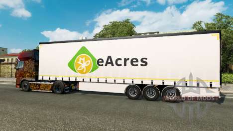 Curtain semitrailer Krone EuroAcres for Euro Truck Simulator 2