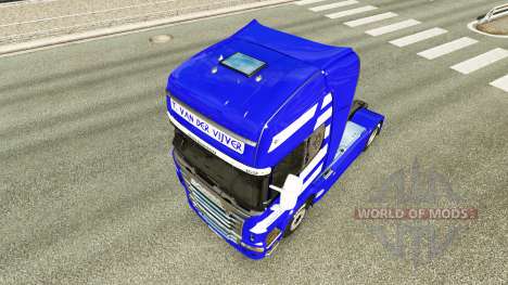 Skin T. van der Vijver on the tractor Scania for Euro Truck Simulator 2