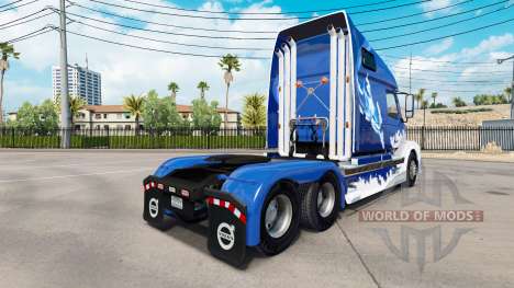 Blue Shark skin for Volvo truck VNL 670 for American Truck Simulator