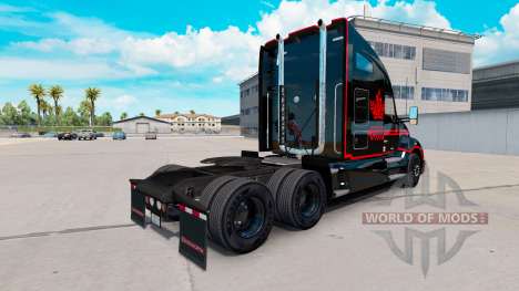 Skin Canadian Express Black truck Kenworth for American Truck Simulator